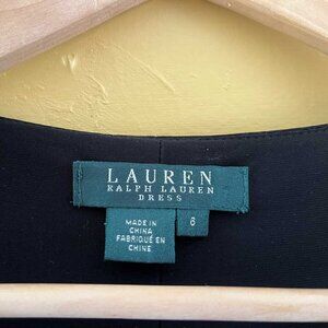 Lauren Ralph Lauren Little Black Rouched Cocktail Dress